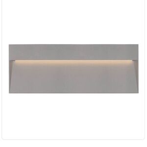 Kuzco Lighting Casa 12 inch LED Outdoor Wall Light in Gray with Clear Glass